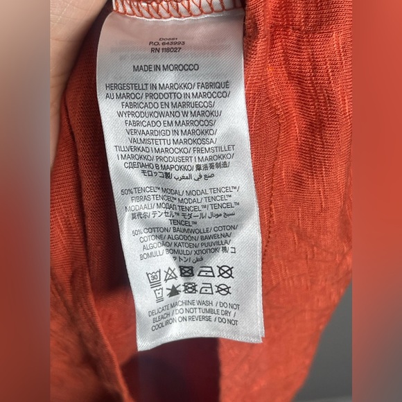 Boden Women's Red Knot Front Jersey Midi Dress Petite Size 6P - Picture 9 of 12